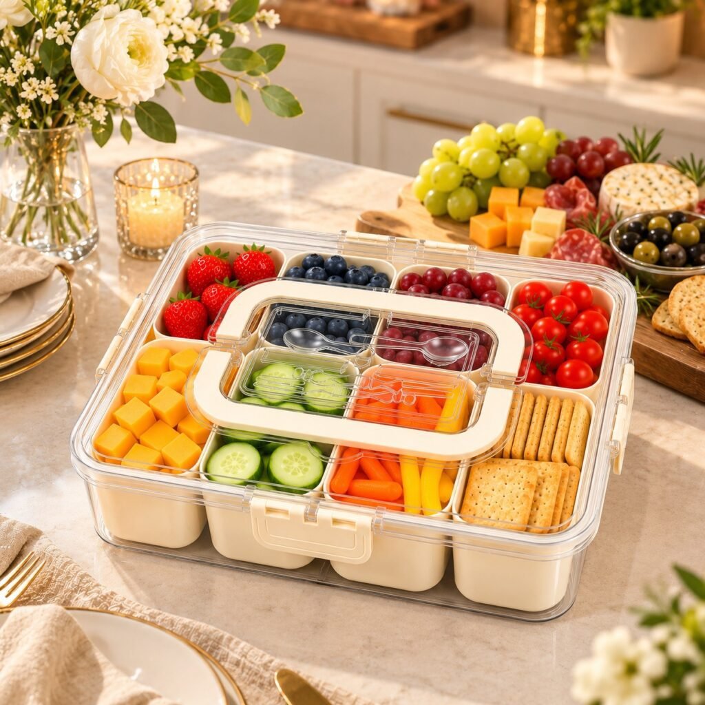 Trust Bliss Snackle Box: Elegant Bento Charcuterie Spread