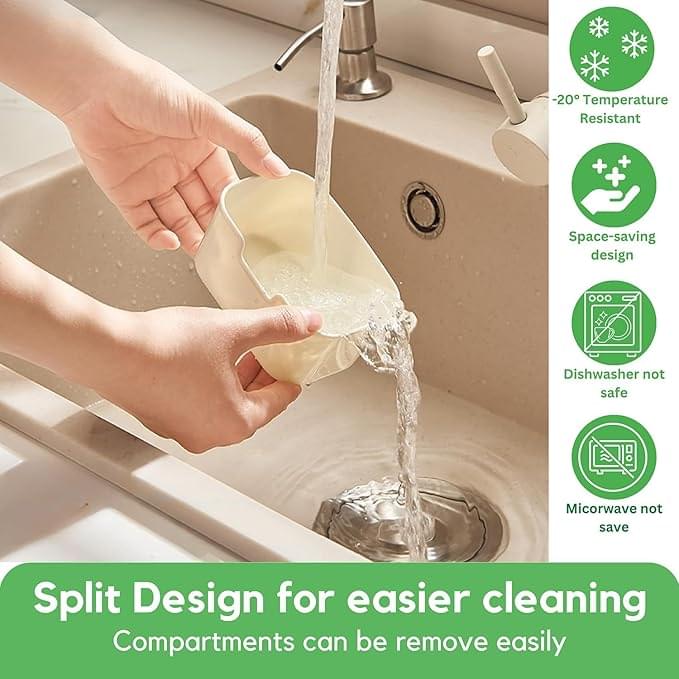 Snackle Box Container – Premium 2-Pack Divided Serving Tray with Lid (8 Compartments) - Image 8